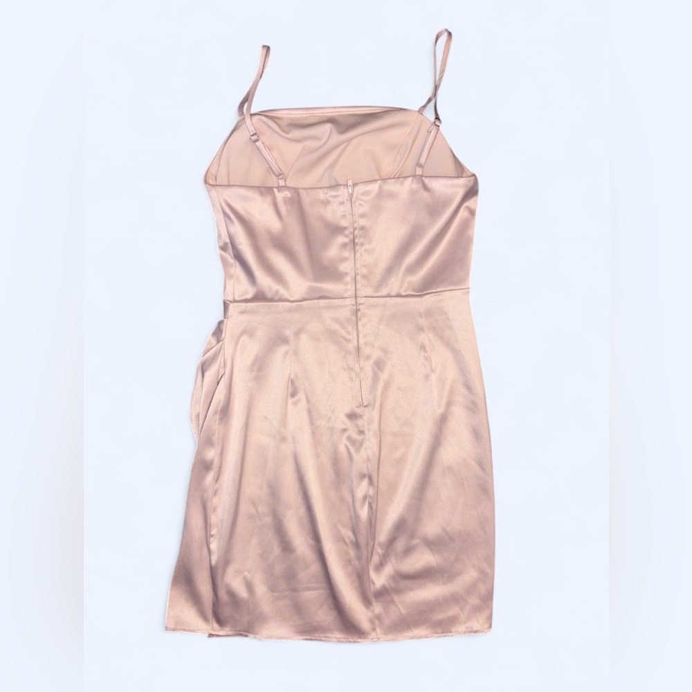 ✨ Midnight Doll Satin Mini Dress – Blush Pink, Size 5 - Picture 6 of 9
